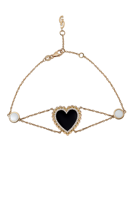 18-Karat Gold Heart Bracelet